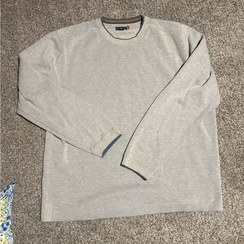 Quiksilver Light Gray Crewneck Sweater